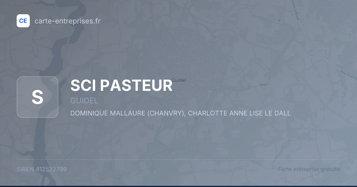 SCI PASTEUR — 412522799 — fiche entreprise