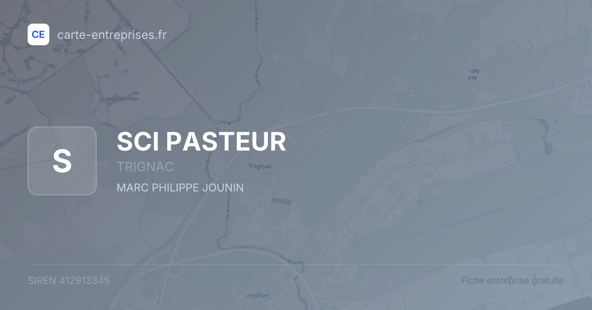 SCI PASTEUR — 412913345 — fiche entreprise