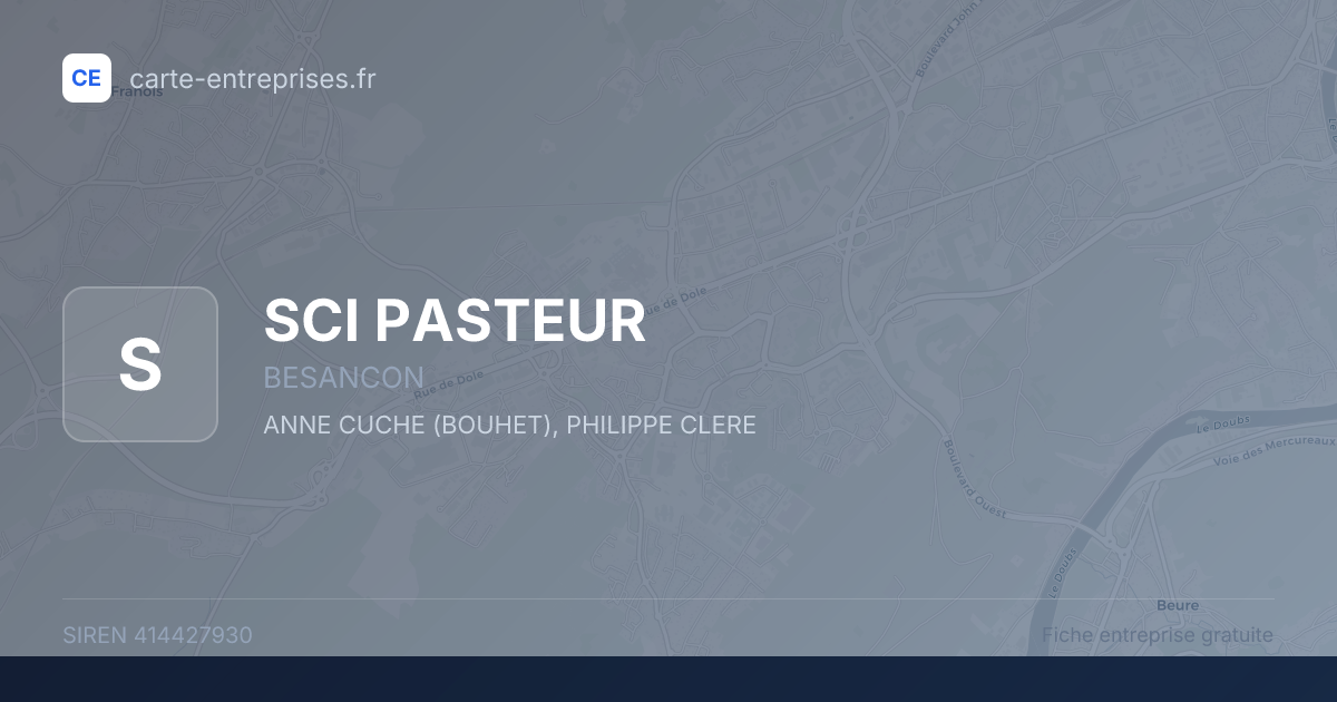 SCI PASTEUR — 414427930 — fiche entreprise