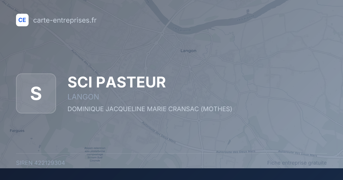 SCI PASTEUR — 422129304 — fiche entreprise