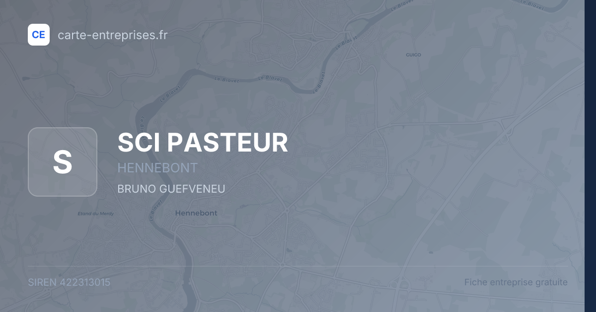 SCI PASTEUR — 422313015 — fiche entreprise