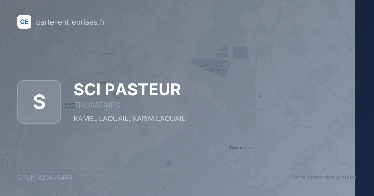SCI PASTEUR — 423459494 — fiche entreprise