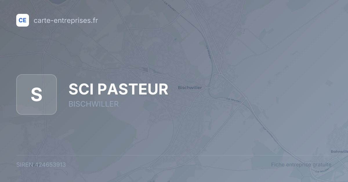SCI PASTEUR — 424653913 — fiche entreprise