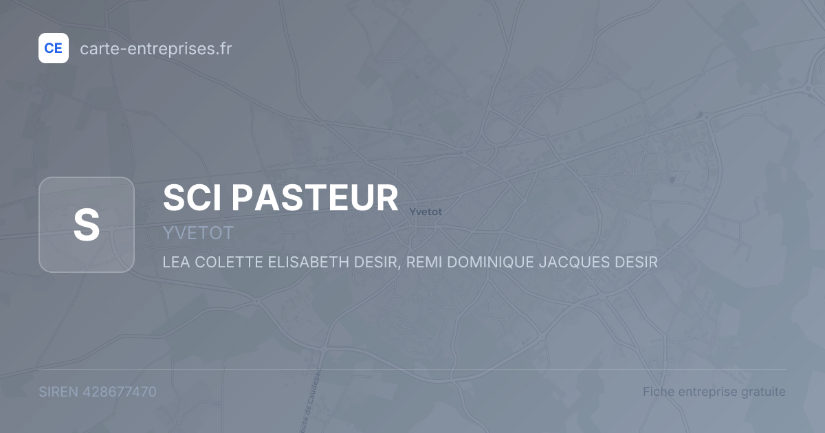SCI PASTEUR — 428677470 — fiche entreprise