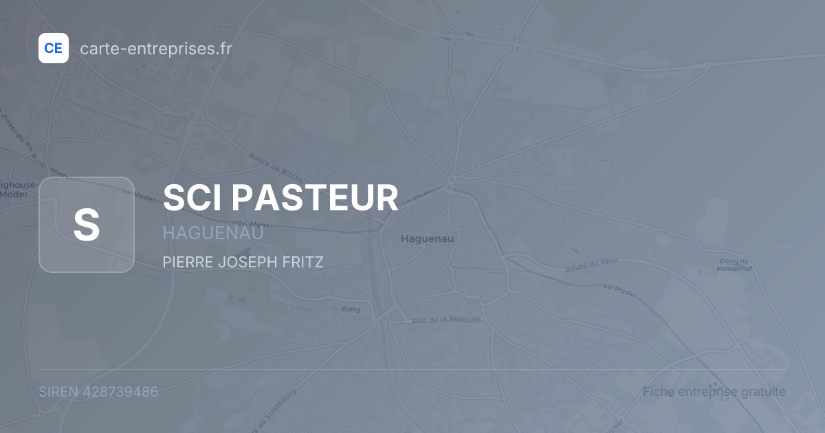 SCI PASTEUR — 428739486 — fiche entreprise