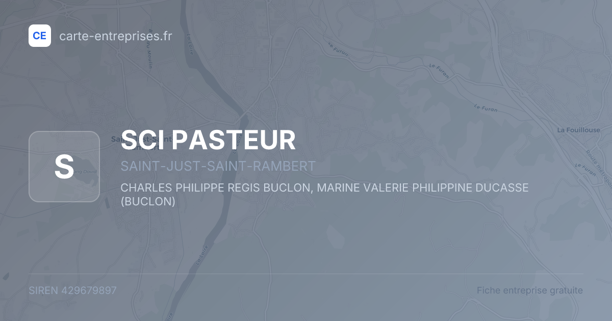 SCI PASTEUR — 429679897 — fiche entreprise