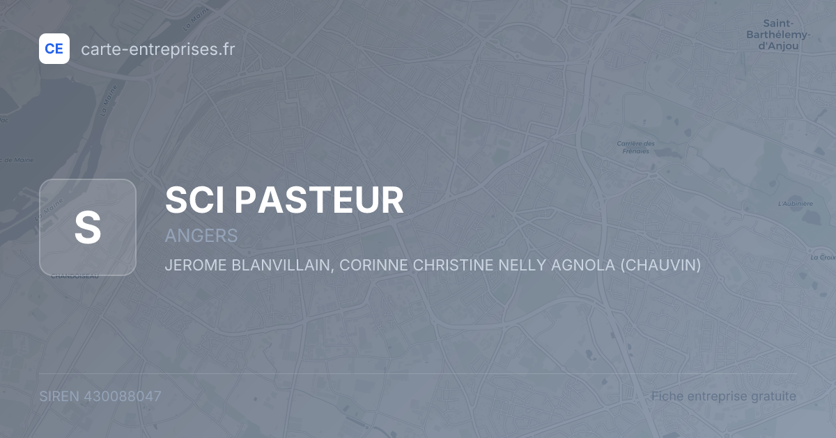 SCI PASTEUR — 430088047 — fiche entreprise