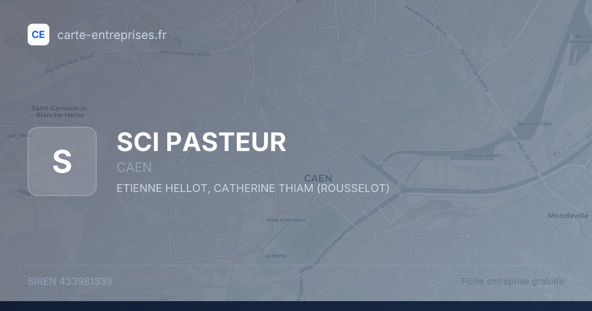 SCI PASTEUR — 433981339 — fiche entreprise