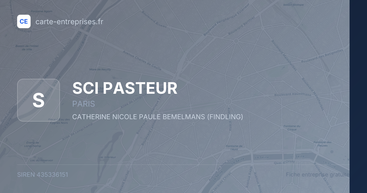 SCI PASTEUR — 435336151 — fiche entreprise