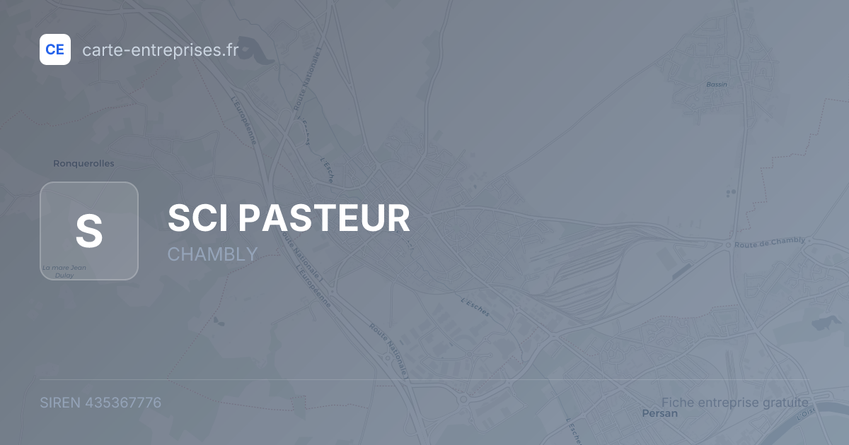 SCI PASTEUR — 435367776 — fiche entreprise