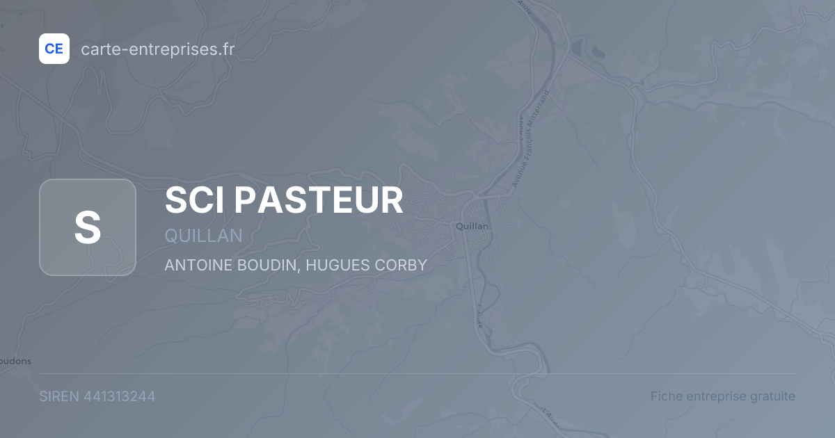 SCI PASTEUR — 441313244 — fiche entreprise