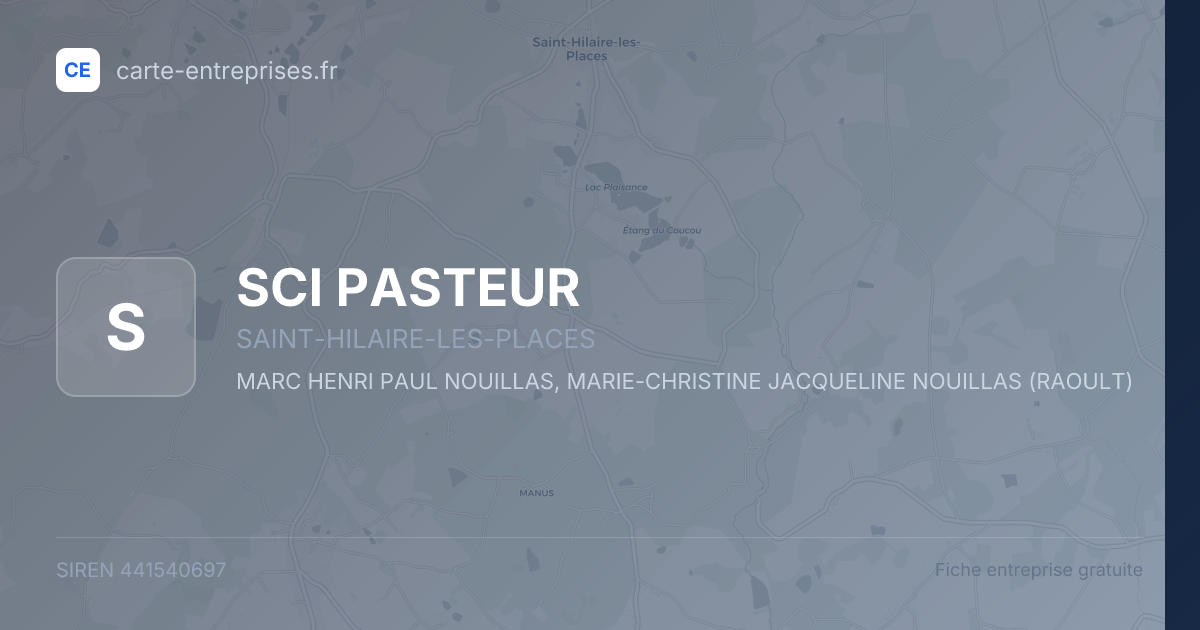 SCI PASTEUR — 441540697 — fiche entreprise