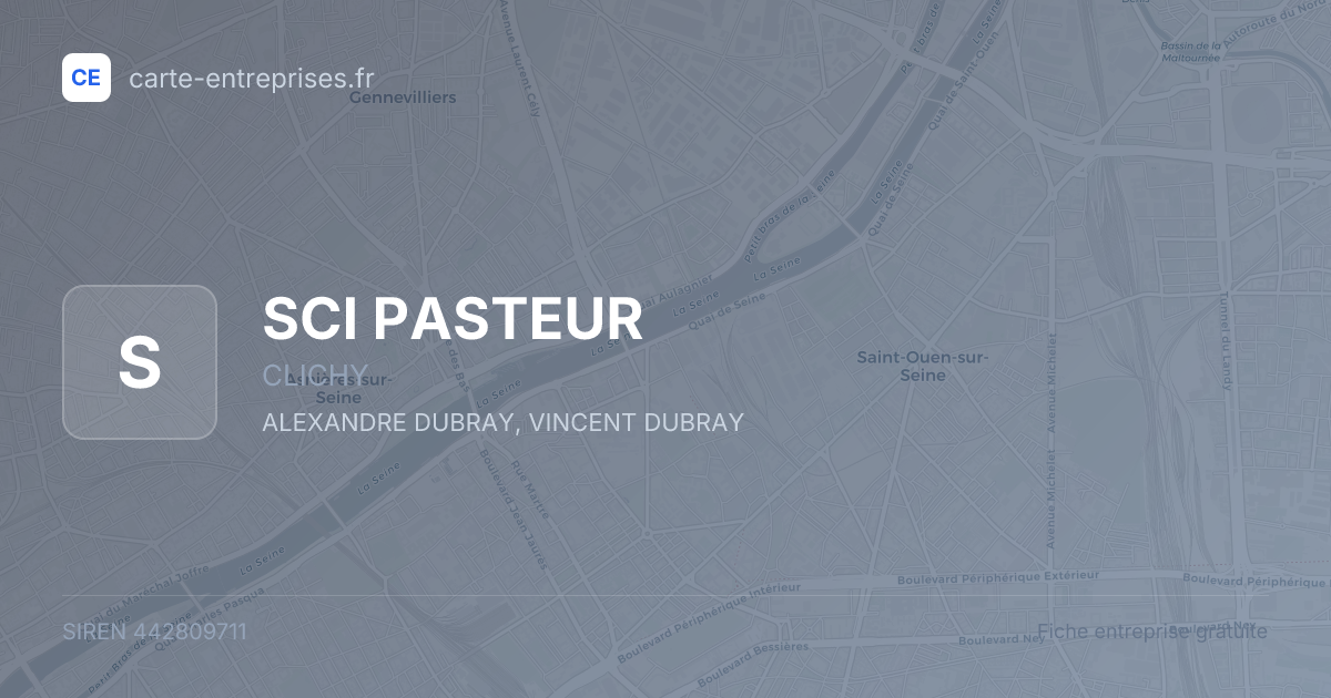 SCI PASTEUR — 442809711 — fiche entreprise