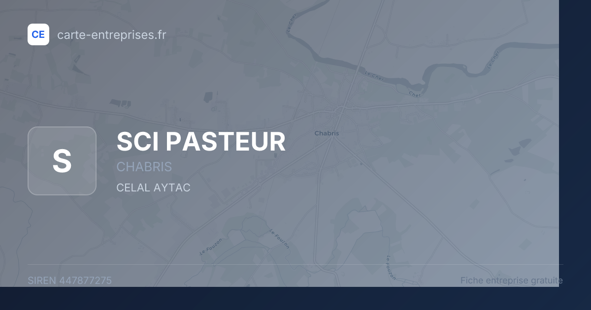 SCI PASTEUR — 447877275 — fiche entreprise