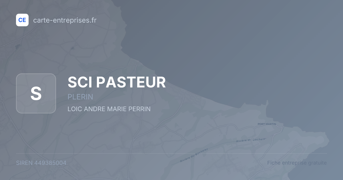 SCI PASTEUR — 449385004 — fiche entreprise