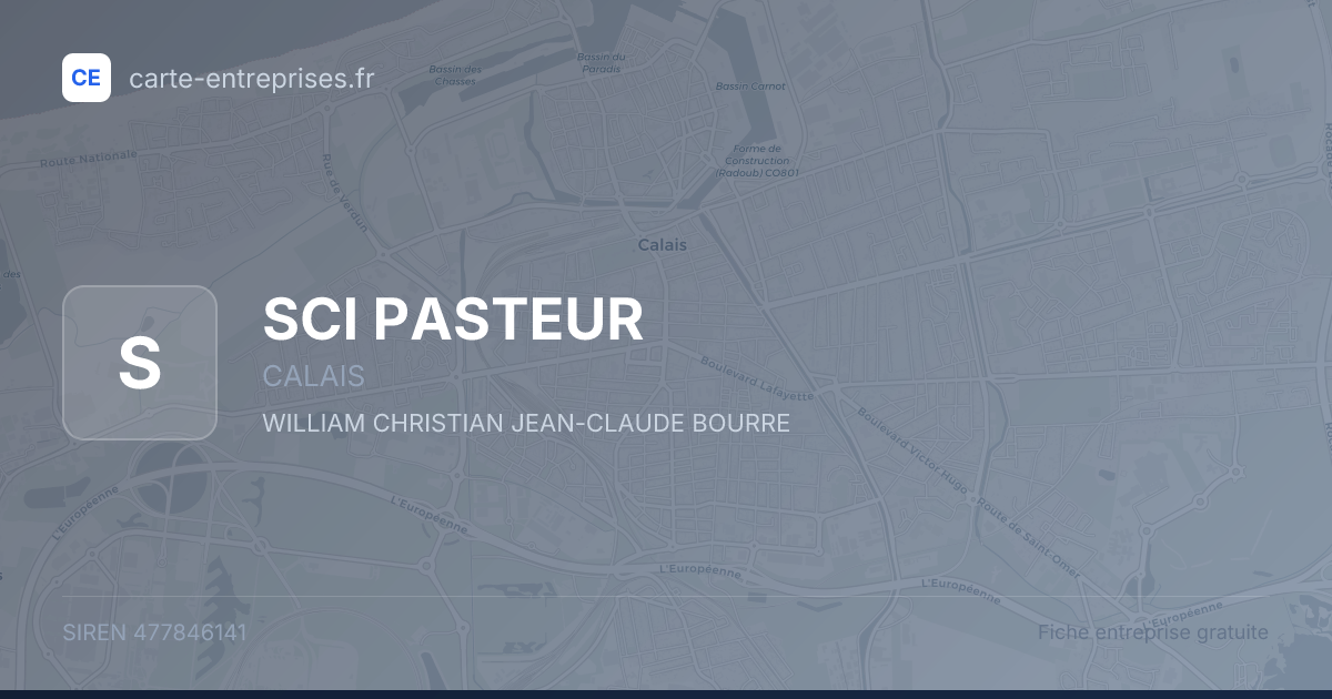 SCI PASTEUR — 477846141 — fiche entreprise