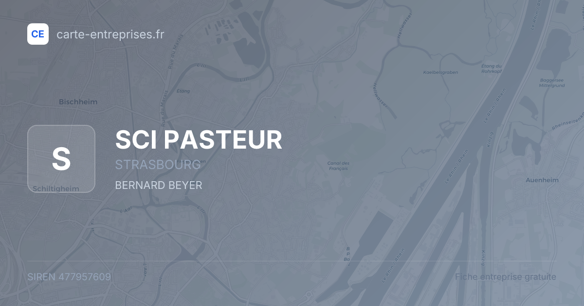 SCI PASTEUR — 477957609 — fiche entreprise