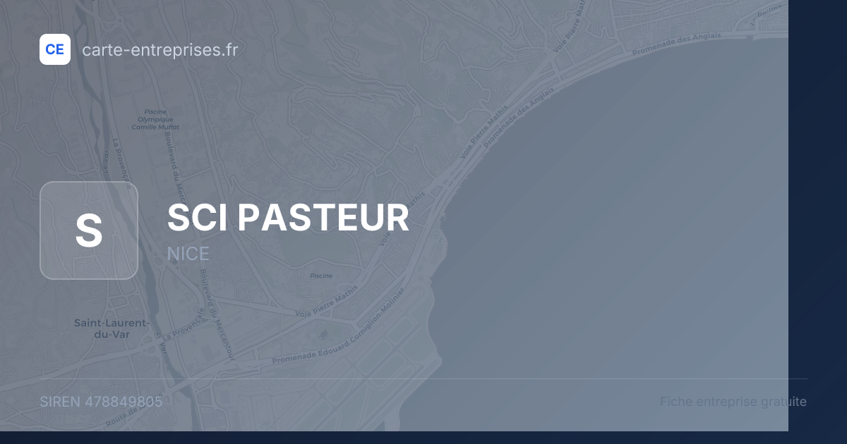 SCI PASTEUR — 478849805 — fiche entreprise
