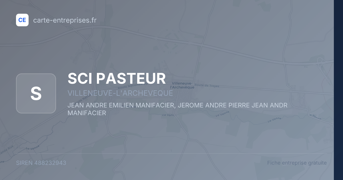 SCI PASTEUR — 488232943 — fiche entreprise