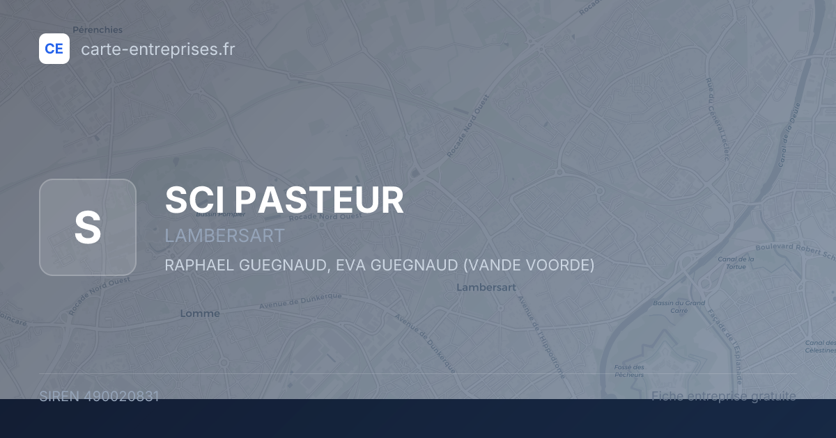 SCI PASTEUR — 490020831 — fiche entreprise