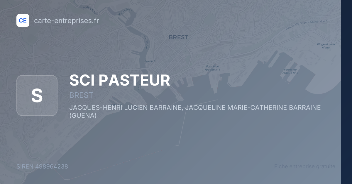 SCI PASTEUR — 498964238 — fiche entreprise