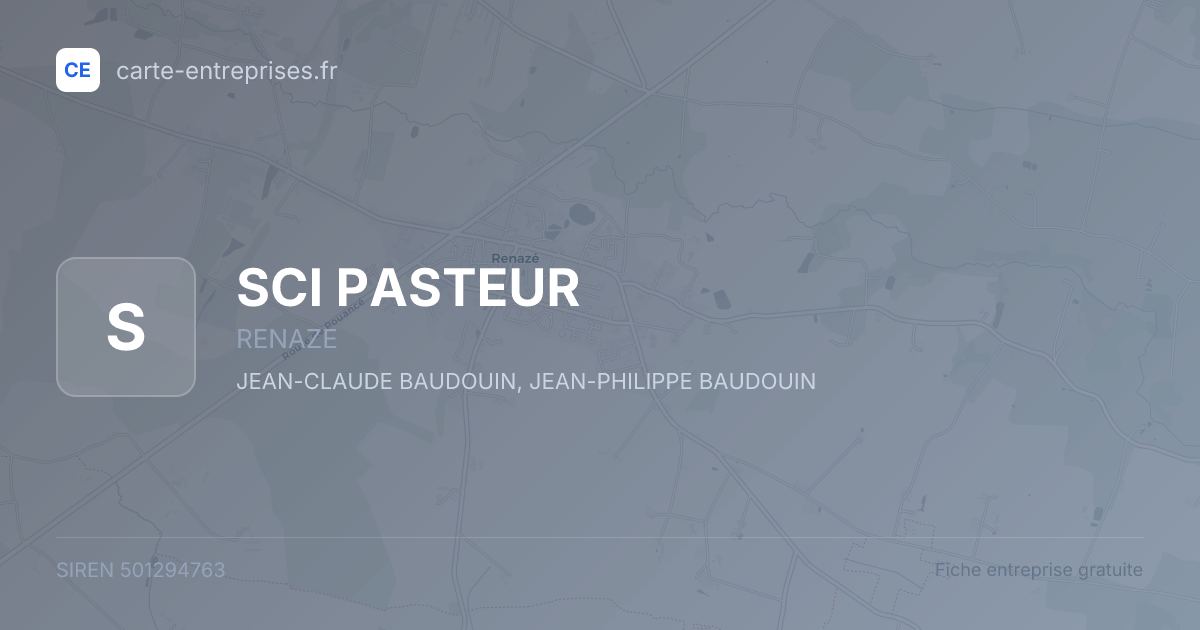 SCI PASTEUR — 501294763 — fiche entreprise