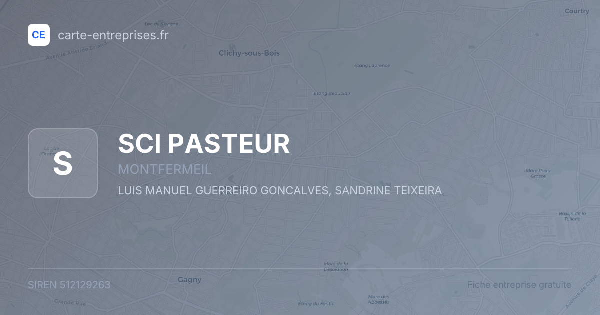 SCI PASTEUR — 512129263 — fiche entreprise