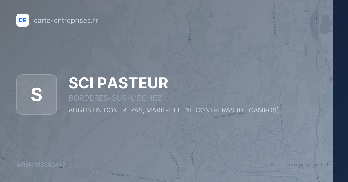 SCI PASTEUR — 513802447 — fiche entreprise