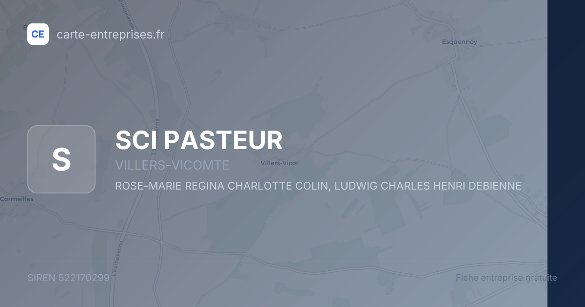 SCI PASTEUR — 522170299 — fiche entreprise