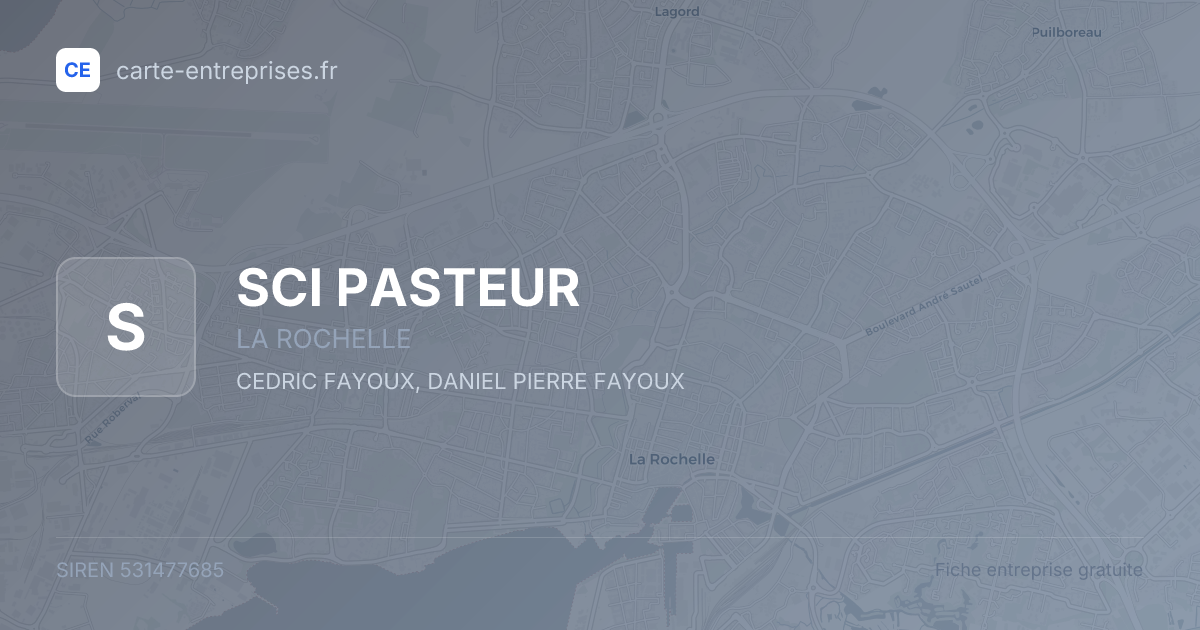 SCI PASTEUR — 531477685 — fiche entreprise