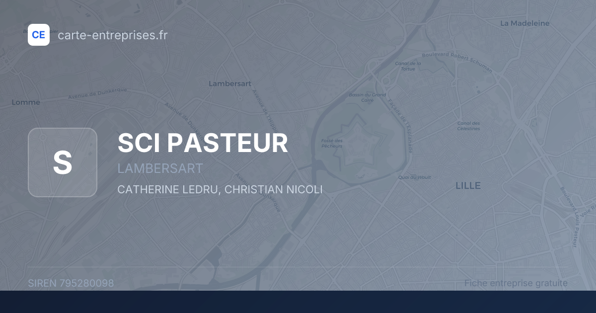 SCI PASTEUR — 795280098 — fiche entreprise
