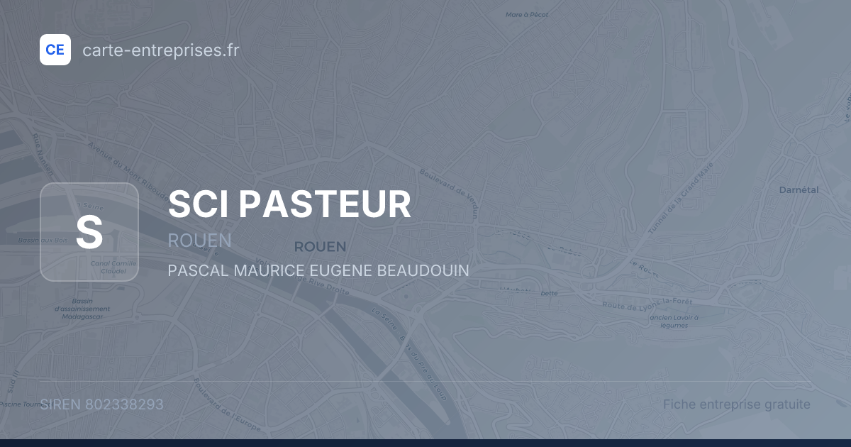 SCI PASTEUR — 802338293 — fiche entreprise