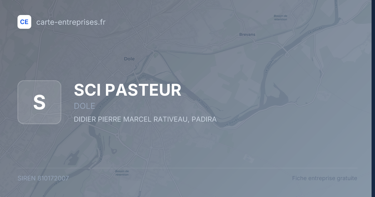 SCI PASTEUR — 810172007 — fiche entreprise