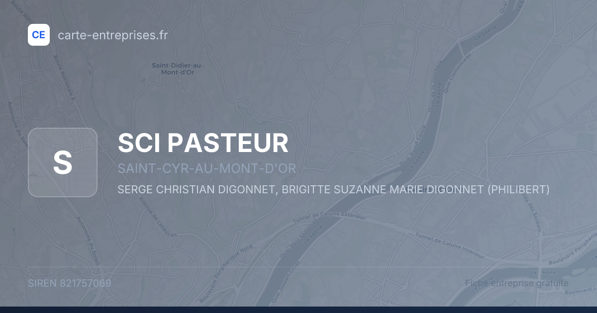 SCI PASTEUR — 821757069 — fiche entreprise