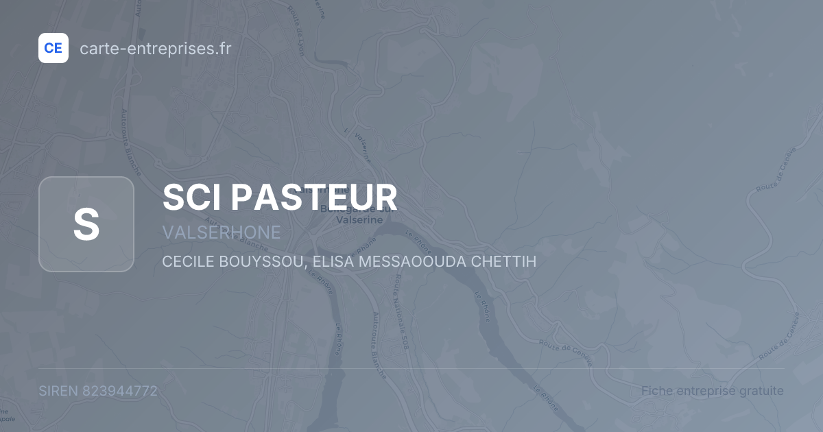 SCI PASTEUR — 823944772 — fiche entreprise