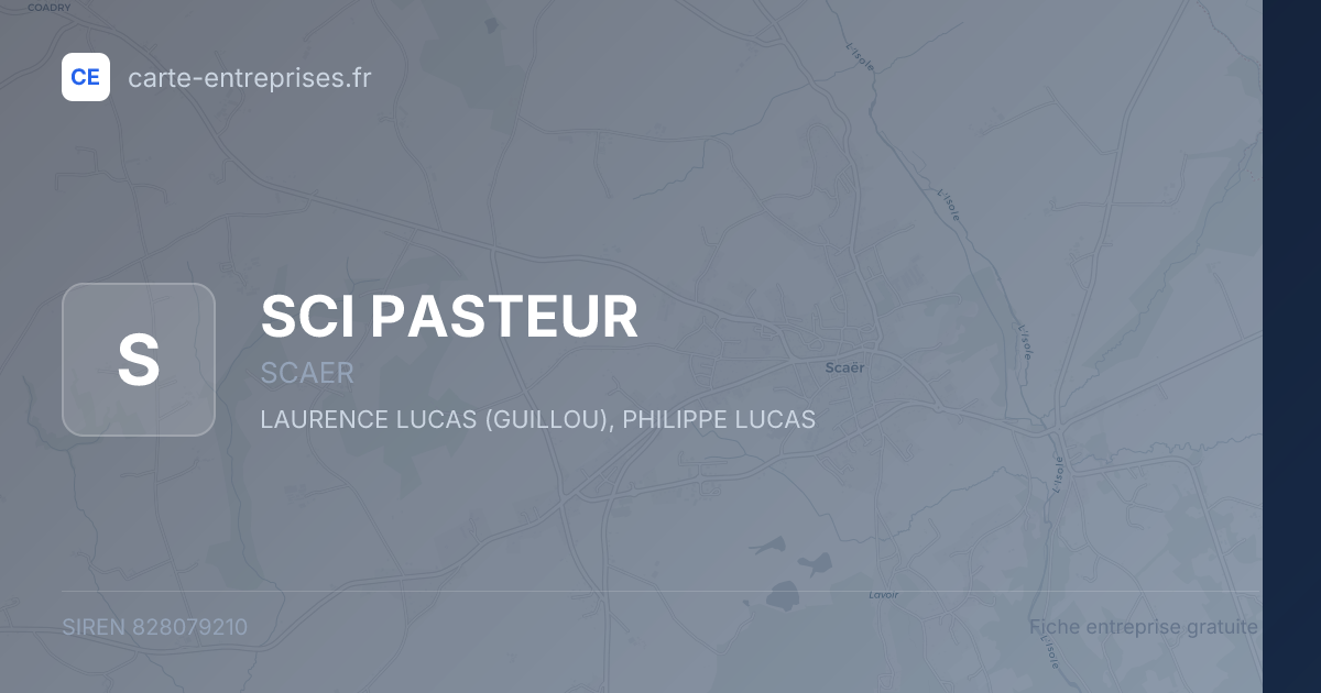 SCI PASTEUR — 828079210 — fiche entreprise