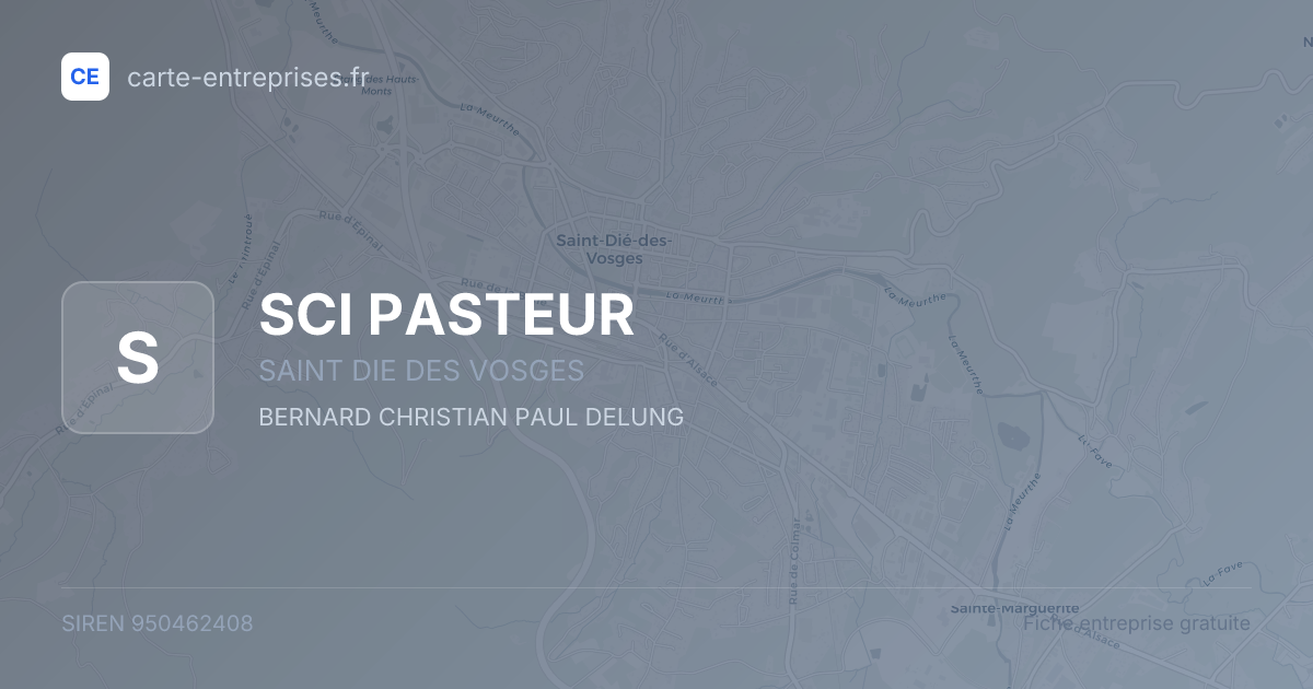 SCI PASTEUR — 950462408 — fiche entreprise