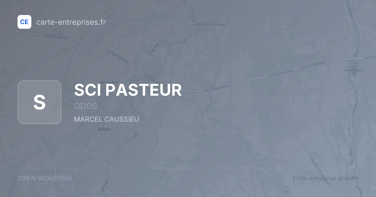 SCI PASTEUR — 950625558 — fiche entreprise
