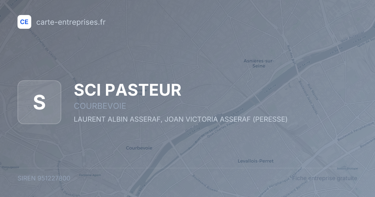 SCI PASTEUR — 951227800 — fiche entreprise