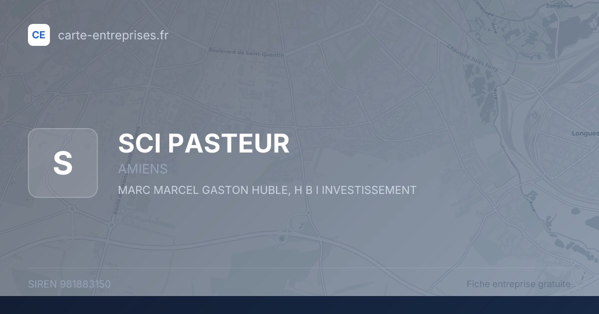 SCI PASTEUR — 981883150 — fiche entreprise