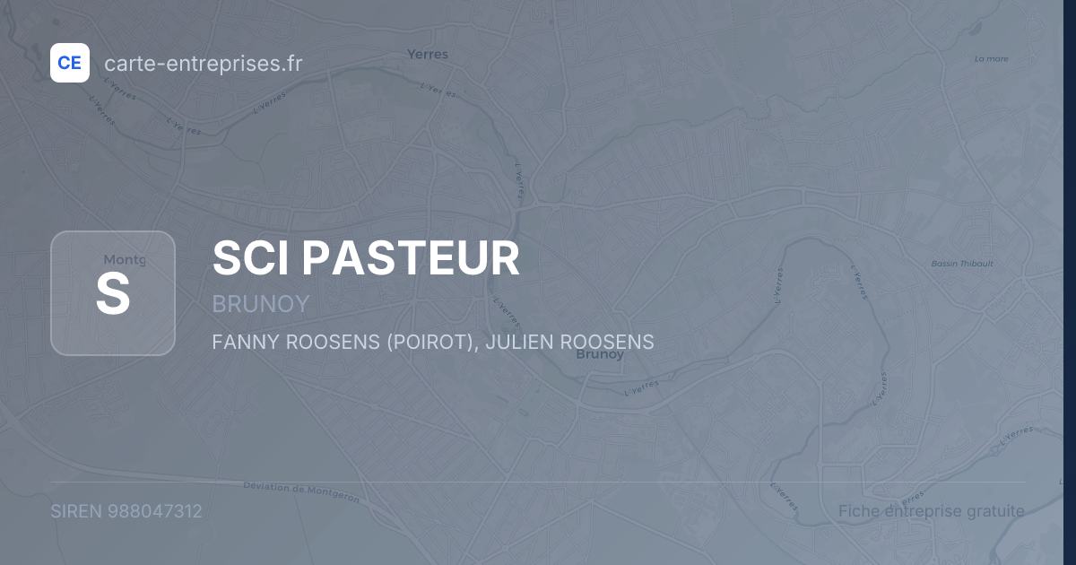 SCI PASTEUR — 988047312 — fiche entreprise