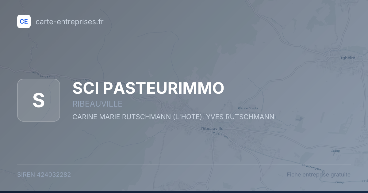 SCI PASTEURIMMO — 424032282 — fiche entreprise