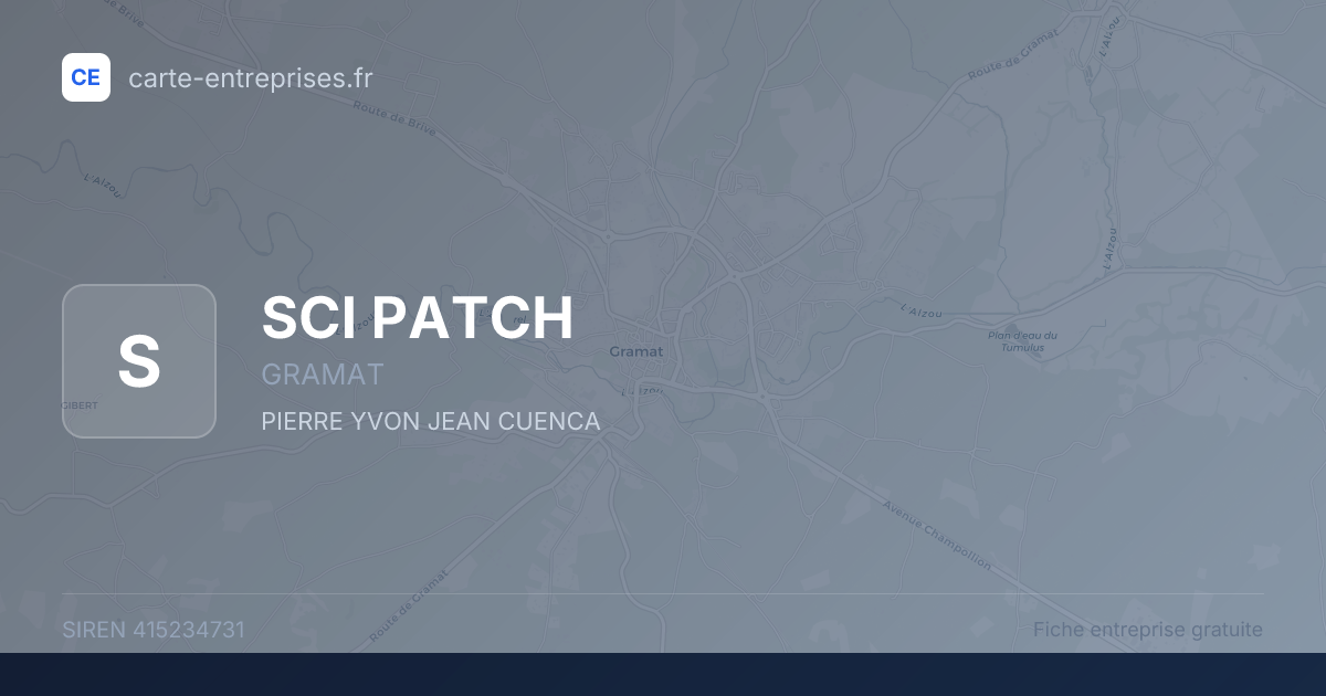 SCI PATCH — 415234731 — fiche entreprise
