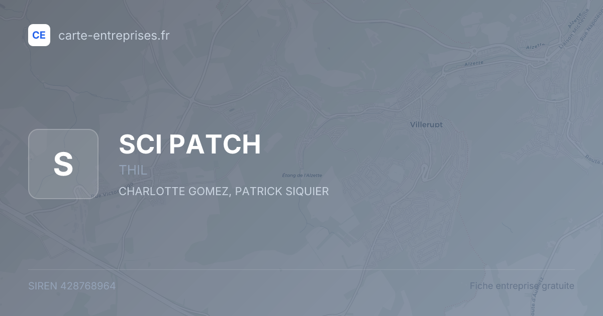 SCI PATCH — 428768964 — fiche entreprise
