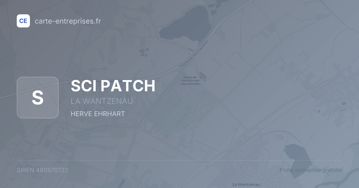 SCI PATCH — 480970722 — fiche entreprise