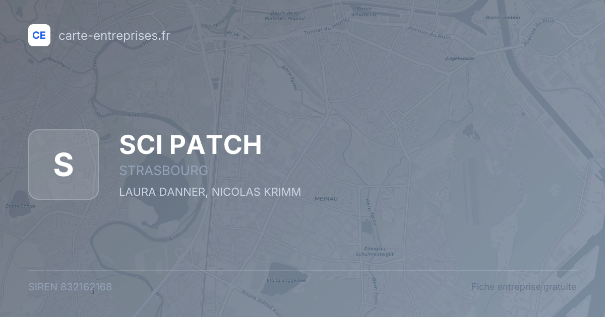 SCI PATCH — 832162168 — fiche entreprise