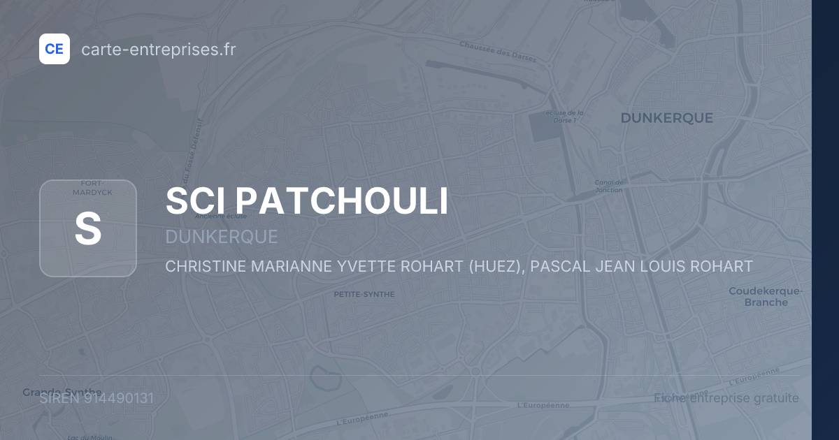 SCI PATCHOULI — 914490131 — fiche entreprise