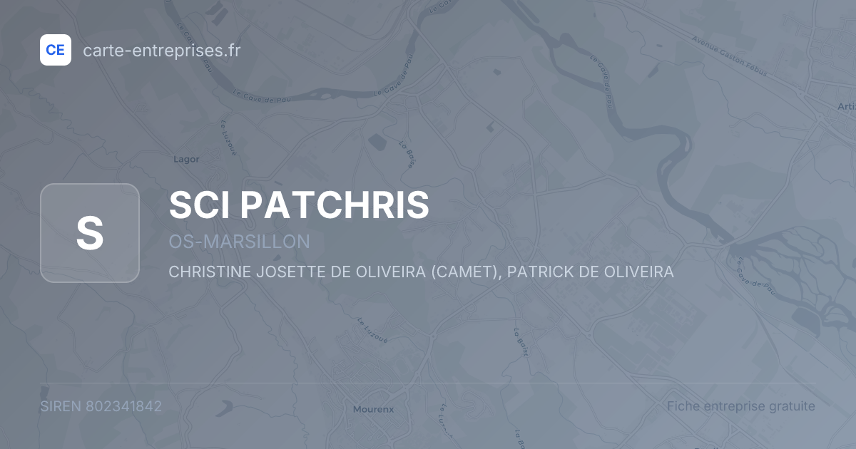 SCI PATCHRIS — 802341842 — fiche entreprise