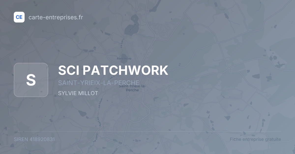 SCI PATCHWORK — 418920831 — fiche entreprise