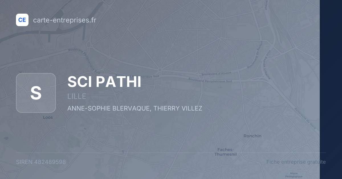 SCI PATHI — 482489598 — fiche entreprise